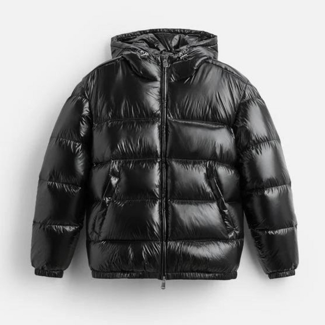 Heren Winterjas Dons | Warme Puffer Jacket 100% Dons | RCS Gerecycled Polyamide | Verstelbare Capuchon & Hals | Koude Bestendig