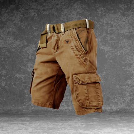 Heren Cargo Korte Broek Maverick | Duurzaam Katoenmix | Meerdere Zakjes | Outdoor Avonturen & Casual Gebruik | Regular Fit | Stijlvol en Veelzijdig | Rits- en Knoopsluiting | Diverse Kleuren | Comfortabele Pasvorm