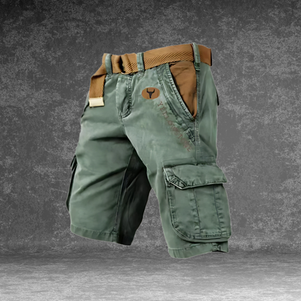 Heren Cargo Korte Broek Maverick | Duurzaam Katoenmix | Meerdere Zakjes | Outdoor Avonturen & Casual Gebruik | Regular Fit | Stijlvol en Veelzijdig | Rits- en Knoopsluiting | Diverse Kleuren | Comfortabele Pasvorm