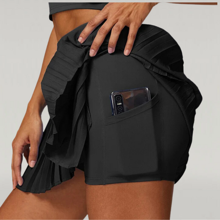 Sportrok Dames met Ingebouwd Broekje | Bewegingsvrijheid en Stijl | Tennis & Sportactiviteiten | Nylon Spandex Kreukelvrij