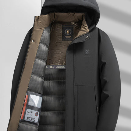 Puento Fortade Heren Winterjas | Waterdicht & Ademend | Gewatteerd & Stijlvol | Regular Fit | Gevoerde Vulling | Ritszakken | Polyester & Dons | Luxe Kwaliteit | Machinewasbaar | Comfortabel Voor Koude Winterdagen