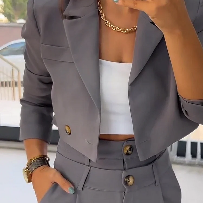 Tweedelig Dames Pak Luxe Stijl | Verfijnde Chique Set | Regular Fit | Belle Couture Elegant | Hoogwaardige Stoffen | Tijdloze Uitstraling
