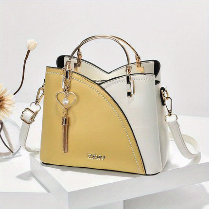 YSL Designer Tas | Handgemaakte Luxe | Levendige Kleurblokken & Kwastdetail | Premium & Elegant Leer | Ruime Interieur Ruimte