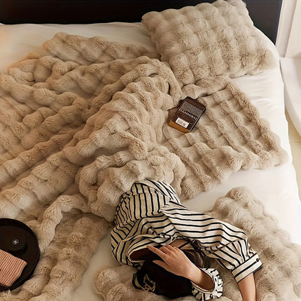 Hypoallergeen Fleece Deken | Scheurbestendig en Zacht | Polka Dots Ontwerp | Voor Bank, Bed, Kantoor | Alle Seizoenen | 100% Polyester