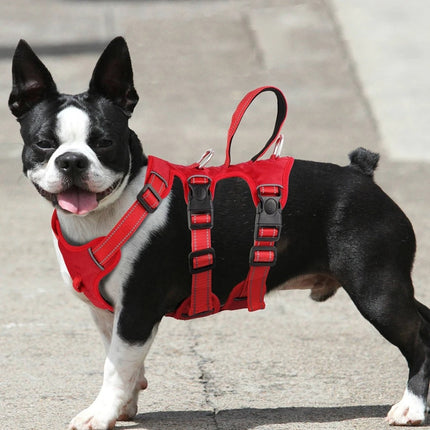 Hondentuig Gewatteerd met Reflecterende Elementen | Veilig Pitbull Harnas met Gemakkelijke Gesp | Comfortabel Halsterontwerp | Meerdere Kleuren en Maten | Optimale Zichtbaarheid | Veiligheid en Comfort voor Honden