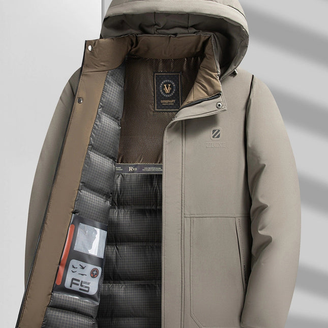 Puento Fortade Heren Winterjas | Waterdicht & Ademend | Gewatteerd & Stijlvol | Regular Fit | Gevoerde Vulling | Ritszakken | Polyester & Dons | Luxe Kwaliteit | Machinewasbaar | Comfortabel Voor Koude Winterdagen