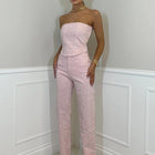 Cato | Strapless Luxe Jumpsuit Dames | Glanzende Stoffen | Elegante Aansluitende Pasvorm | Perfect Voor Gala Feest Diners | Stretch Comfort