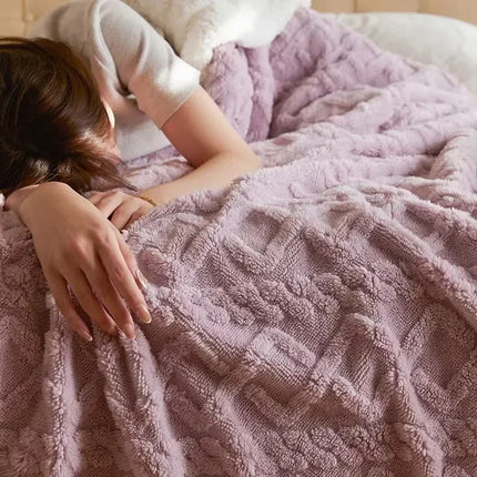 Luxe Lamswollen en Fleece Winterdeken | Hoogwaardige Warmte en Comfort | Tijdloze Stijl voor Woon- en Slaapkamer | Ademend en Isolerend voor Koude Nachten | Perfect voor Huiskamer of Slaapkamer | Lichtgewicht en Comfortabel voor Dagelijks Gebruik