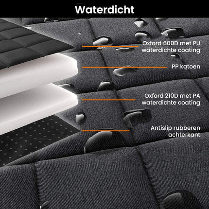 Waterdichte Hondendekbedden Auto | Achterbank Bescherming Huisdieren | Veilig Reizen Grote Honden | Anti-kras Comfort | 92x128 cm