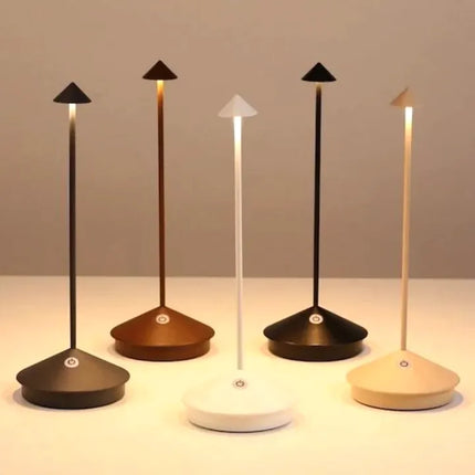 ZenLume LED Lamp | Draadloze Waterdichte Tafellamp | Dimfunctie & Touchbediening | Minimalistisch Design voor Binnen & Buiten | Sfeerverlichting met Lange Batterijduur | Elegante Verlichting voor Elke Ruimte