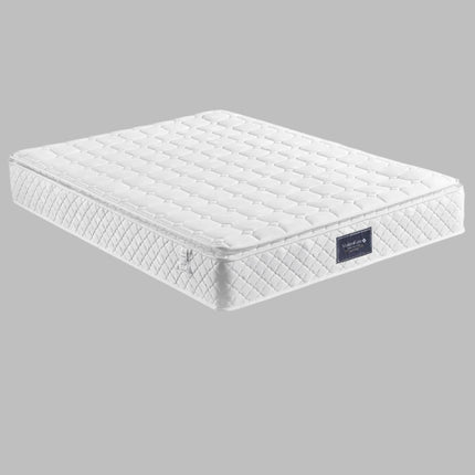 Comanlai 160x200cm Springmatras, 7-zone koudschuimmatras, doorgestikt microfiber topper, hardheid H3, hoogte 25cm | Comanlai Matras 160x200 cm | 7-Zone Koudschuim | Microfiber Topper | Hardheid H3 | 25 cm Hoog | Goede Ventilatie