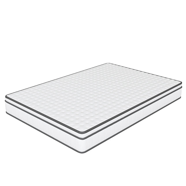 90x190x25cm Pocket Spring Mattress, Ultra-quiet Mattress with Breathable 3D Fabric and High-density Wave Foam, Medium Hard | 90x190x25 cm Matras | Ultra stil | Ademend 3D stof | Hoge dichtheid golfschuim | Medium stevigheid