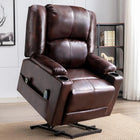 COMHOMA Elektrische Sta-op stoel Relaxfauteuil TV-stoel Massagefauteuil met kantelfunctie stoel voor ouderen | Elektrische Sta-op Relaxstoel COMHOMA Zwart Wit Bruin | Verstelbare Massagefunctie Fauteuil met Beursjes 73x85x100 cm
