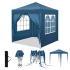 WOLTU Opvouwbare Tuinpaviljoen Pergola 2x2m met 4 Zijwanden Verstelbare Hoogte UV-Bescherming Waterdicht met Draagtas | WOLTU Partytent 2x2m Grijs Waterdicht UV-bescherming Tuinpaviljoen Opvouwbaar Met Hierbij 4 Zijwanden & Draagzak