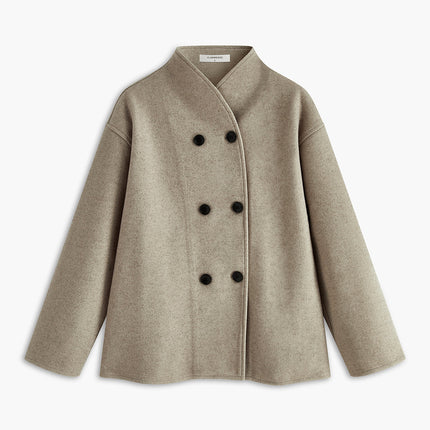 Damesmode Herfstjas | Oversized Knopen | Comfortabele Pasvorm | Hoogwaardige Materialen | Onderhoudsvriendelijk | Stijlvolle Jassen