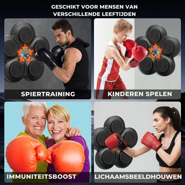 BoxBuddy™ | Interactieve Bokstraining | Slimme Technologie voor Kracht & Snelheid | Bluetooth Connectiviteit | Voor Kinderen & Volwassenen | Duurzaam Design | Eenvoudige Montage | Geschikt voor Thuisgebruik