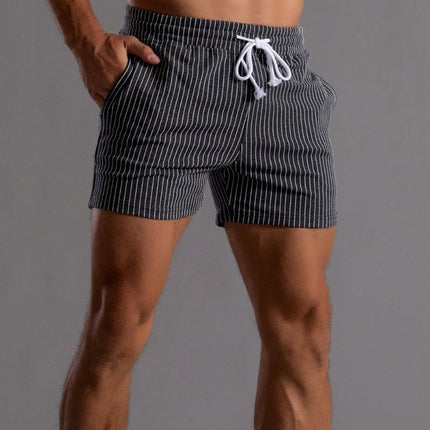 Retro Zwemshort Heren | Sneldrogende Polyester Ribstof | Slim Fit | Elastische Tailleband | Binnenvoering | Zomer Casual