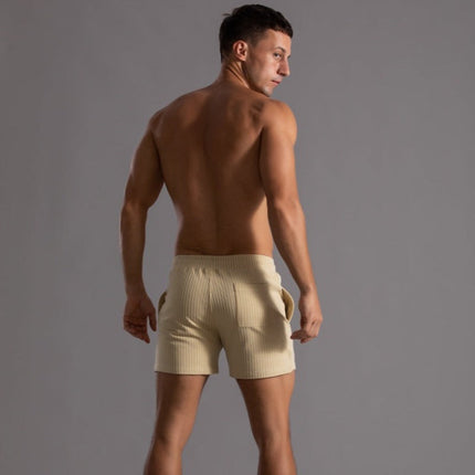 Retro Zwemshort Heren | Sneldrogende Polyester Ribstof | Slim Fit | Elastische Tailleband | Binnenvoering | Zomer Casual