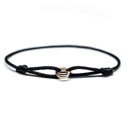 Infinity Armband | Luxe Kleurige Sieraden | Stijlvolle Clip-on Sluiting | Tijdloze Tri-Color Stijl | Vergulde Materialen