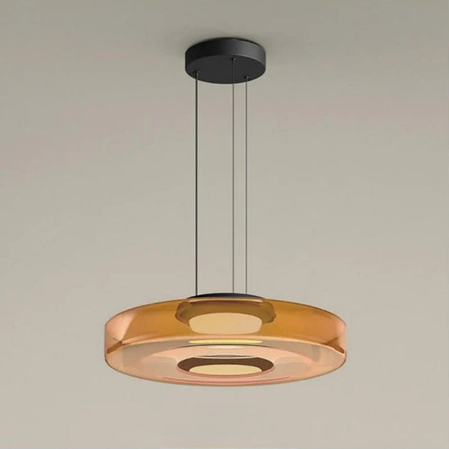 LumiCraft Glaspendellamp Bauhaus Design | Verstelbare Hanglamp | Geschikt Voor Woonkamer, Slaapkamer, Keuken | Warm Wit LED | Glas & Metaal | Elegante Sfeerverlichting | Tijdloze Charme | E27 Fitting | Duurzaam & Stijlvol | 220V-240V
