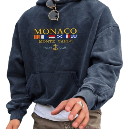 Eduard Hoodie | Luxe Monaco Yacht Club Ontwerp | Hoogwaardig Materiaal | Comfortabele Pasvorm | Elegante Old Money Stijl | Tijdloze Herentrui | Exclusief Ontwerp | Ideaal Voor Casual En Geklede Gelegenheden