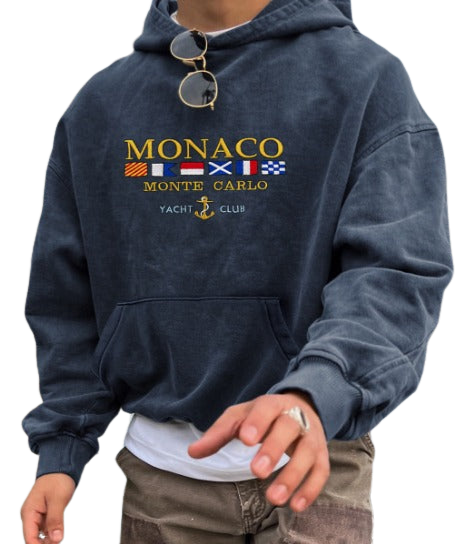 Eduard Hoodie | Luxe Monaco Yacht Club Ontwerp | Hoogwaardig Materiaal | Comfortabele Pasvorm | Elegante Old Money Stijl | Tijdloze Herentrui | Exclusief Ontwerp | Ideaal Voor Casual En Geklede Gelegenheden