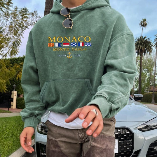 Eduard Hoodie | Luxe Monaco Yacht Club Ontwerp | Hoogwaardig Materiaal | Comfortabele Pasvorm | Elegante Old Money Stijl | Tijdloze Herentrui | Exclusief Ontwerp | Ideaal Voor Casual En Geklede Gelegenheden
