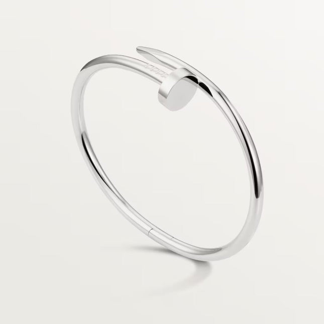 Rion Armband Zilver | Industriële Nail Style | Stoer & Elegant Design | Luxe Materialen | Minimalistische Uitstraling | Tijdloze Armband
