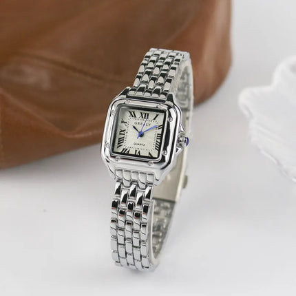 Dames Horloge | Roestvrijstaal | Elegant Design | Comfortabele Band | Tijdloos Sieraad | 25 mm Wijzerplaat | 8 mm Kastdikte | 22,5 cm Bandlengte | Voor Zakelijk & Casual | Hoogwaardige Materialen | Slank & Modieus | Ideale Pasvorm