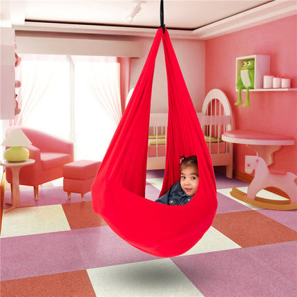 Calm Cocoon Hangmat Voor Kinderen | Sensorisch Ontwikkelingsspeelgoed | Therapeutisch Effect | Motorische Vaardigheden | Evenwicht & Focus | Ademend Katoenmateriaal | Verkrijgbaar in Maten S en M | Geruststellende Schommelervaring