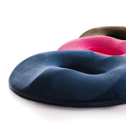 Donutvormig Zitkussen Aambeienpijn Stuitkussen Verlichting | Traagschuim | Ergonomisch Zitcomfort | Antislipbasis | Verbeterde Houding | Comfortabel en Duurzaam | Afneembare Wasbare Hoes | Perfect thuis, Auto, Kantoor | Aanbevolen door Fysiotherapeuten