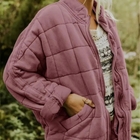 Helene Overgangsjas | Oversized Damesjack Polyester Stijlvol Warm | Donkergrijs Zwart Donkerblauw Lichtblauw Abrikoos Legergroen Khaki Roze S-2XL