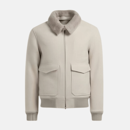 Winterjas Heren Beige | Stijlvolle Bomber met Zachte Voering | Regular Fit Design | Duurzaam en Modieus | Ribgebreide Boorden en Meerdere Zakken | Ideaal voor Koude Dagen | Moderne en Casual Uitstraling