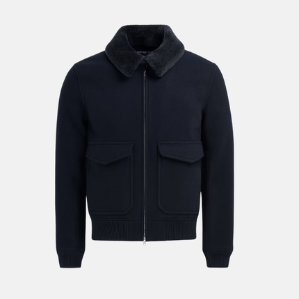 Winterjack Heren Blauw | Regular Fit | Puento Fortade | Zachte Voering | Klassieke Rib Boorden | Duurzaam Nylon Polyester | Meerdere Zakken | Stijlvol Warm | Bomberstijl | Marineblauw | Essentieel Kledingstuk | Stijlvolle Look Winter