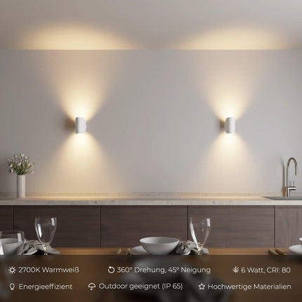 Moderne LED Wandverlichting | Subtiele Verlichting | Luxe Uitstraling | Hoogwaardige Afwerking | Past Bij Diverse Interieurstijlen | Energiezuinig | Niet-Verblindende Gloed | Geschikt Voor Elke Kamer | Functioneel Ontwerp | Sfeerverlichting
