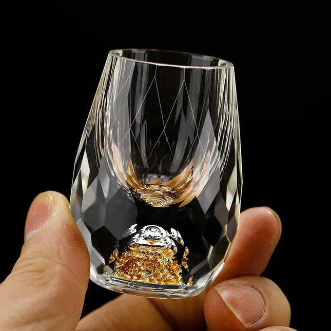 Luxe Kristallen Shotglazen Set 6 stuks | Hoogwaardig Kristal Design | Ideaal voor Whisky Wodka Likeur | Feestelijke Sfeer | Tijdloze Elegantie | Makkelijk Onderhoud | Perfect voor Diners en Feestjes | Verfijning in Elk Detail