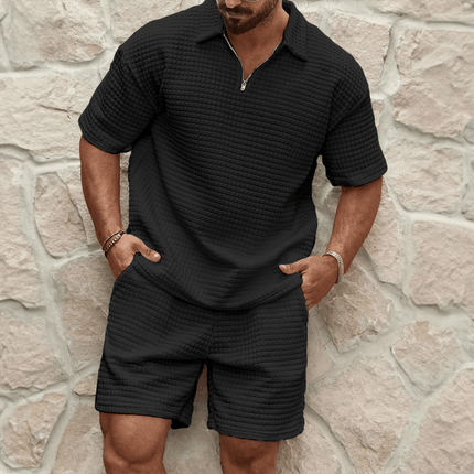 Heren Sportieve Kleding Set | Comfortabele Zomer Outfit | Hoogwaardige Stoffen Mix | Stijlvol Voor Dagelijks Gebruik | Lente en Zomer Geschikt | Machinewasbaar | Ideaal Voor Sport en Ontspanning