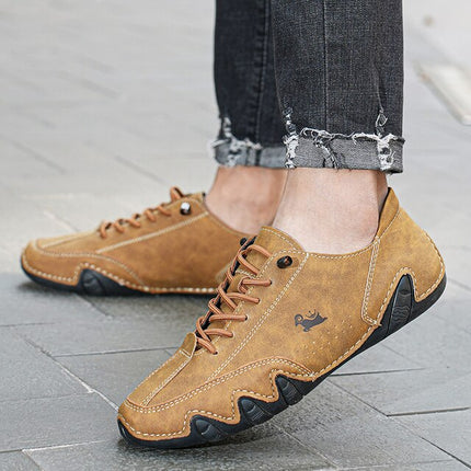 UltraFlex Leer Barefoot Schoenen | Unisex Waterdicht | Antislip Rubberzool | Comfortabele Natuurlijke Beweging | Gezonde Voeten | Duurzaam Flexibel Ontwerp | Voor Wandelen Regen Ijzige Paden | Uitstekende Grip | Voorkomt Voetproblemen
