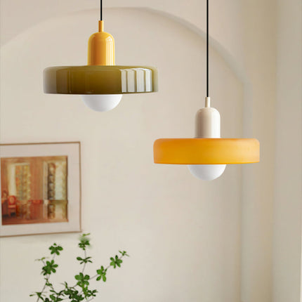 Bauhaus Design Hanglamp | Gekleurd Glas | Modern Interieur | Energiezuinig | Kies Jouw Ruimte | Eyecatcher Verlichting