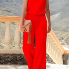 Elegante Vrouwelijke Jumpsuit zonder Mouwen - Visconte