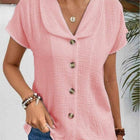 Casual Korte Mouwen Blouse - Visconte