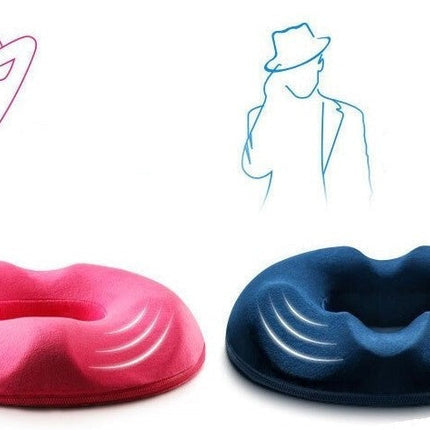 Donutvormig Zitkussen Aambeienpijn Stuitkussen Verlichting | Traagschuim | Ergonomisch Zitcomfort | Antislipbasis | Verbeterde Houding | Comfortabel en Duurzaam | Afneembare Wasbare Hoes | Perfect thuis, Auto, Kantoor | Aanbevolen door Fysiotherapeuten