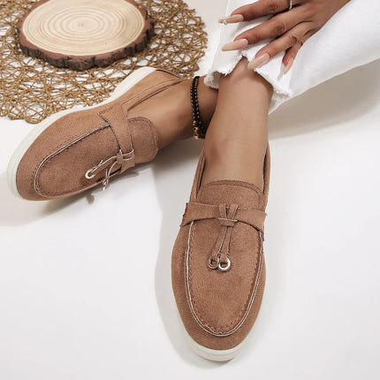 Ann-Sophie Dames Instappers | Luxe Suède Afwerking | Zachte PU Materiaal | Diverse Kleuren | Maten 36-43 | Comfort & Stijl
