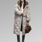 Romy Dames Winterjas | Lang Zwart Gevoerd | Warm Waterdicht | Elegante Stijl | Duurzame Materialen | Casual & Formeel Gebruik