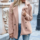 Theresa Mode Teddyjack Dames | Kort Fluffy Jas Katoen | Bruin, Zwart, Blauw, Olijfgroen | Knus Warm Trendy Design | Herfst/Winterjas | Ideaal Voor Casual Jeans & Jurken | Comfortabele Pasvorm | Berkenbosch