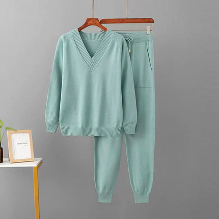 Zara Vrouwelijke Mode Set | Comfortabele Gebreide Trui met Stijlvolle Broek | Luxe Stoffen | Diverse Kleuren | Perfecte Pasvorm | Trendy Outfit voor Dagelijks Gebruik | Elegante Look | Modieuze Damesset | Bovenkleding & Broekcombinatie