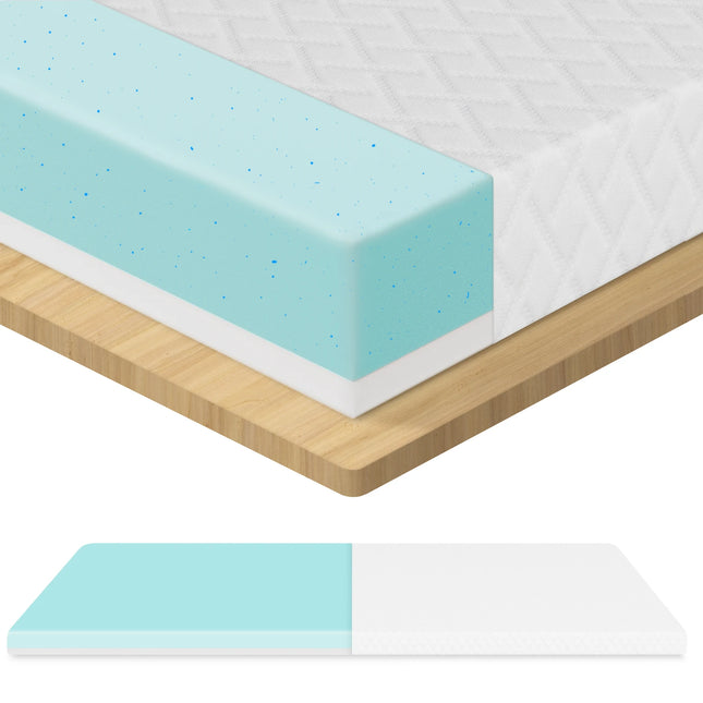 ROYGBIV topper matras topper met H2/H3 hardheid, gel topper voor comfort en drukverlichting, bed topper 7 cm hoogte, 180*200 | ROYGBIV matras topper 180x200 cm | Gelcomfort | Ademend | Drukverlichting | Hypoallergeen | Geschikt voor alle seizoenen