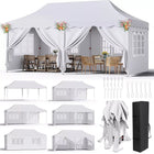 Heavy Duty Opvouwbare Paviljoen 3x6m Tuintent Pop-up Waterdicht Tuinfeest Tenten | Waterdichte Opvouwbare Paviljoen 3x6m UV50+ | Met Zijwanden | Stabiel Frame | 420D Oxford Stof | Geschikt Voor Tuinactiviteiten