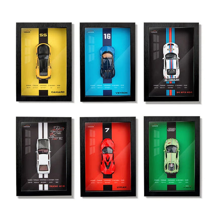 3D Die Cast Auto Model | Elegante Autolijst Decoratie | Wandkunst voor Woonkamer & Kantoor | Perfect Cadeau voor Autoliefhebbers | Hoogwaardige Kunst Collectie | Muurdecoratie Auto Thema