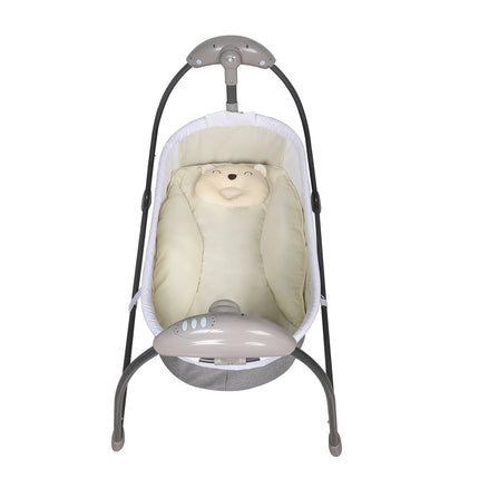 Elektrische Baby Schommel Bed Opvouwbaar Portable Wieg | Opvouwbare Elektrische Wieg Baby Schommel Met Muziek Drie-Zwenkhoeken Afstandsbediening 3 Snelheden| Veilig en Comfortabel